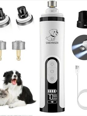 Silent Groom Pro Nail Grinder - 3-Speed Cordless Grooming Pro Nail